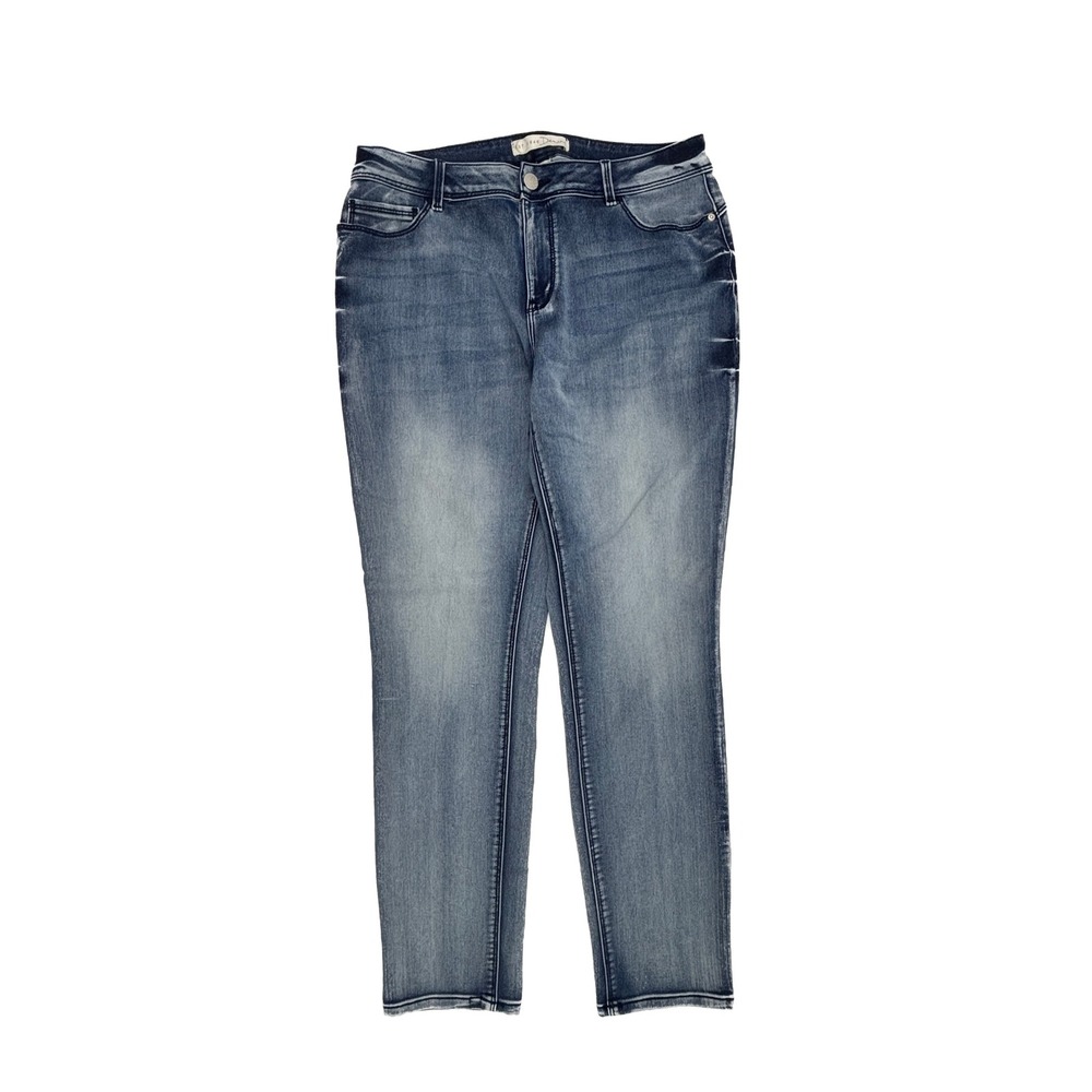 Cato Skinny Jeans Womens 16 Blue Dark Wash Contemporary High Rise Stretch Denim